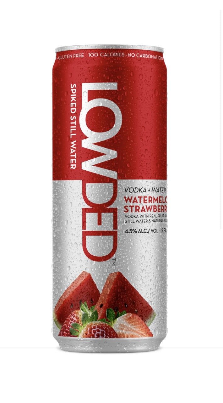 Pre-Order: Lowded Vodka Water Watermelon Strawberry